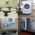 Chân đế máy giặt tủ lạnh cách điện 4 chân chắc chắn, Loại không bánh xe