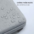 Túi chống sốc laptop, macbook, ultrabook chống thấm tiện dụng, Màu ghi - Size 14 inch