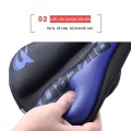 Vỏ bọc yên xe đạp thoáng khí đệm mút êm ái, Màu đen phối tím
