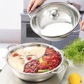 Nồi lẩu 2 ngăn đường kính 32cm dùng cho mọi loại bếp