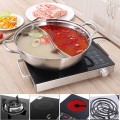 Nồi lẩu 2 ngăn đường kính 32cm dùng cho mọi loại bếp