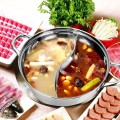 Nồi lẩu 2 ngăn đường kính 32cm dùng cho mọi loại bếp