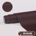 Miếng dán vá đồ da PU tự dính kích thước 138 x 100cm, Màu đen