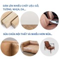 Miếng dán vá đồ da PU tự dính kích thước 138 x 100cm, Màu đen