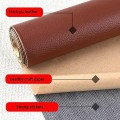 Miếng dán vá đồ da PU tự dính kích thước 138 x 100cm, Màu đen