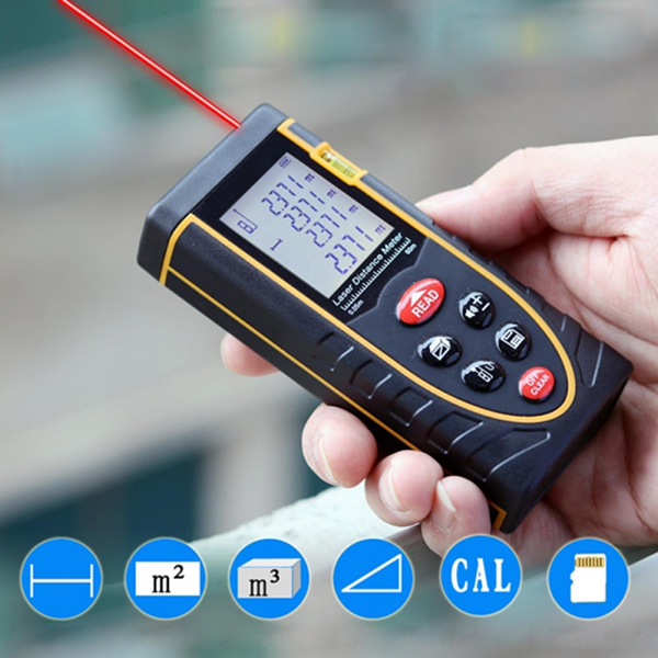 Thước đo khoảng cách tia laser kèm màn hình rõ nét