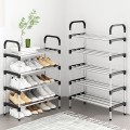 [Mẫu mới] Kệ giày dép 5 tầng khung hợp kim chắc chắn lắp ghép tiện lợi