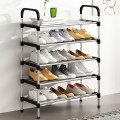 [Mẫu mới] Kệ giày dép 5 tầng khung hợp kim chắc chắn lắp ghép tiện lợi