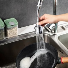 Đầu vòi rửa chén tăng áp xoay 360 độ tiết kiệm nước