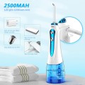 Máy tăm nước cầm tay cao cấp HF-9P kèm 5 đầu tăm vệ sinh răng miệng