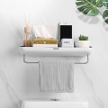 Kệ để đồ nhà tắm kèm móc treo khăn tiện dụng