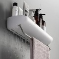Kệ để đồ nhà tắm kèm móc treo khăn tiện dụng