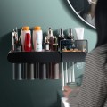 Bộ nhả kem đánh răng kiêm kệ để đồ nhà tắm thông minh thế hệ mới, Bộ 2 cốc