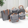 Túi đựng hộp cơm giữ nhiệt chống thấm nước cao cấp loại dày, Mẫu TN-8014 (22.5 x 16 x 19.5 cm)