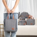 Túi đựng hộp cơm giữ nhiệt chống thấm nước cao cấp loại dày, Mẫu TN-8014 (22.5 x 16 x 19.5 cm)
