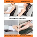 Gối massage cổ vai gáy đa năng kết hợp hồng ngoại cao cấp, Màu đen