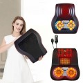 Gối massage cổ vai gáy đa năng kết hợp hồng ngoại cao cấp, Màu đen