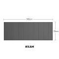 Nệm cá nhân, đệm gấp gọn 1 người nằm cao cấp, Màu xám