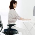 Đệm lót ghế ngồi chuyên dụng cho người bị trĩ cao su non cao cấp,  Màu xanh đen (vải lưới)