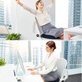 Đệm lót ghế ngồi chuyên dụng cho người bị trĩ cao su non cao cấp,  Màu xanh đen (vải lưới)