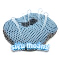 Đệm lót ghế ngồi chuyên dụng cho người bị trĩ cao su non cao cấp,  Màu xanh đen (vải lưới)