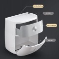 Hộp đựng giấy vệ sinh 2 ngăn dán tường siêu bền cao cấp
