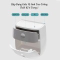 Hộp đựng giấy vệ sinh 2 ngăn dán tường siêu bền cao cấp