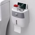 Hộp đựng giấy vệ sinh 2 ngăn dán tường siêu bền cao cấp