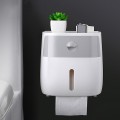 Hộp đựng giấy vệ sinh 2 ngăn dán tường siêu bền cao cấp