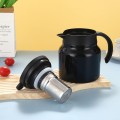 Bình pha trà giữ nhiệt có lõi lọc mini siêu bền, Màu đen - Không hiển thị nhiệt độ