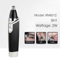 Máy tỉa lông mũi dùng pin KM-6512 động cơ mạnh mẽ