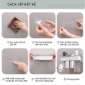 Kệ nhả kem đánh răng tự động đựng đồ tiện dụng