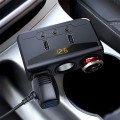 Bộ chia tẩu sạc ô tô 3 cổng tẩu 2 USB xoay 90 độ đa năng