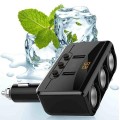 Bộ chia tẩu sạc ô tô 3 cổng tẩu 2 USB xoay 90 độ đa năng