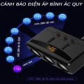 Bộ chia tẩu sạc ô tô 3 cổng tẩu 2 USB xoay 90 độ đa năng