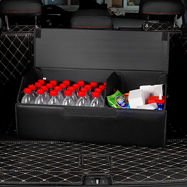 Thùng đựng đồ xe hơi gấp gọn chất liệu da cao cấp