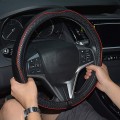 Bọc vô lăng da cao cấp chống trượt, chống mài mòn, Màu đen chỉ xanh	