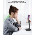 Giá đỡ điện thoại, máy tính bảng hợp kim nhôm để bàn tiện dụng, Màu đen