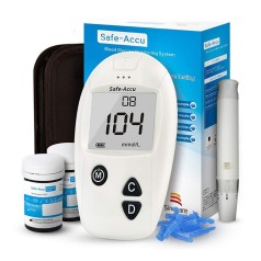 Máy đo đường huyết Sinocare Safe Accu (Tặng 50 que + 50 kim)