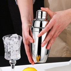 Bình lắc shaker giữ nhiệt pha chế đồ uống đa năng chuyên nghiệp,  Loại 350ml