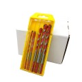 Bộ 5 mũi khoan đa năng dạng lưỡi xoắn 5-12mm, Màu cam