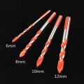 Bộ 5 mũi khoan đa năng dạng lưỡi xoắn 5-12mm, Màu cam