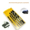 Bộ 5 mũi khoan đa năng dạng lưỡi xoắn 5-12mm, Màu cam