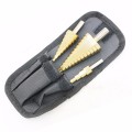 Set 3 mũi khoan hình tháp 4-32mm đa năng phủ titan chuôi lục giác cao cấp