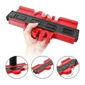 Thước sao chép hình dạng đa năng đo góc đường viền, Màu đỏ - Loại 25cm