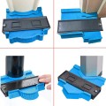 Thước sao chép hình dạng đa năng đo góc đường viền, Màu đỏ - Loại 25cm
