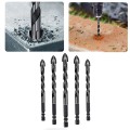Bộ 5 mũi khoan chân lục giác 4 cạnh thép đen đa năng