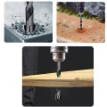 Bộ 5 mũi khoan chân lục giác 4 cạnh thép đen đa năng
