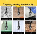 Bộ 5 mũi khoan chân lục giác 4 cạnh thép đen đa năng