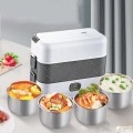 Hộp cơm 2 tầng 4 ngăn cắm điện giữ nhiệt tiện lợi